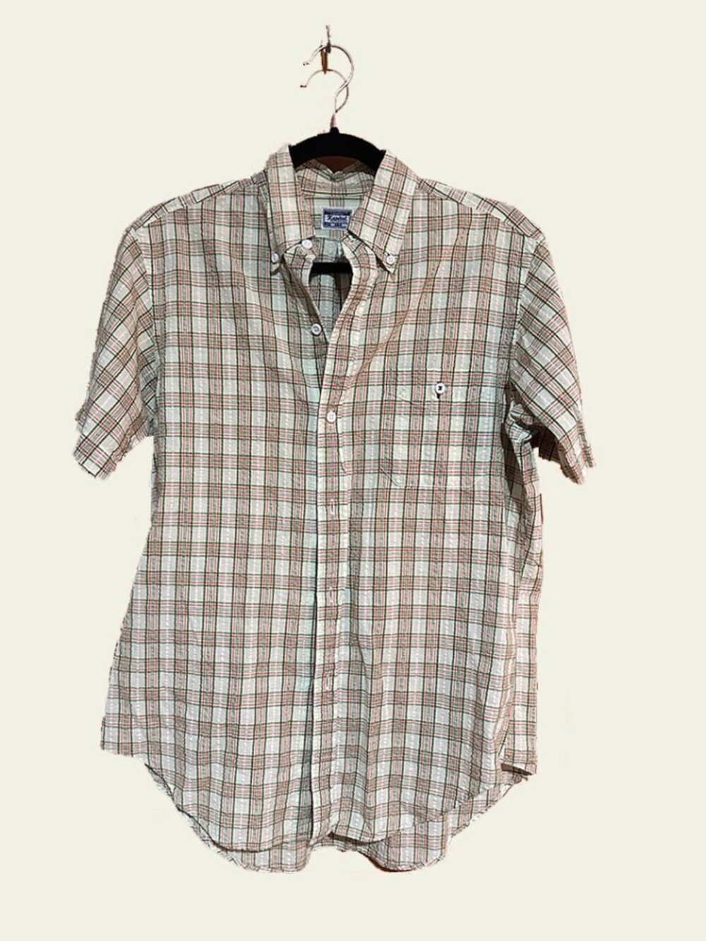 Kapital Vintage 'The Orginal' Seersucker Plaid Button Down Shirt Made in Japan